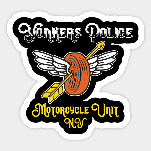 Yonkers Police Department Motorcycle Unit Sticker by JP